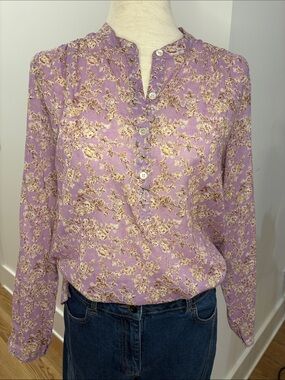 Isabel Etoile Lavender Floral Blouse